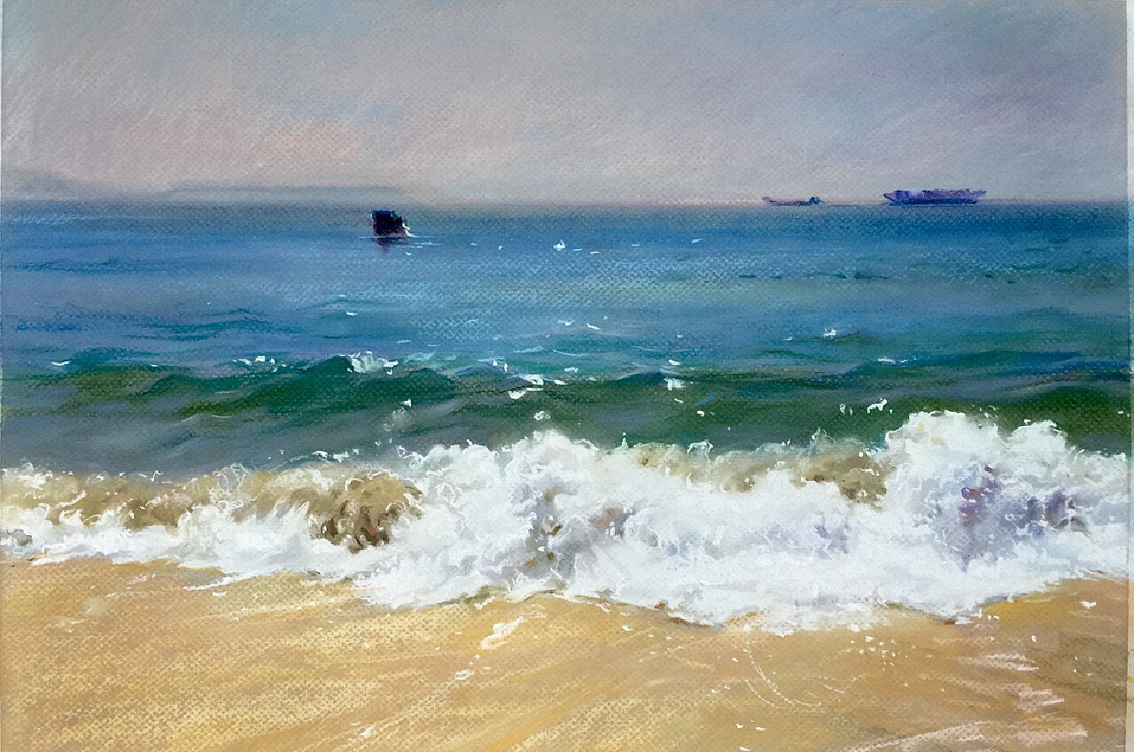 海浪剪纸，平面设计的诗意演绎