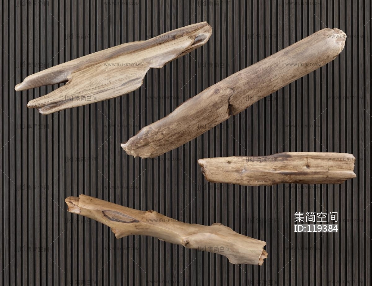 木头摆件：平面设计中的自然之美