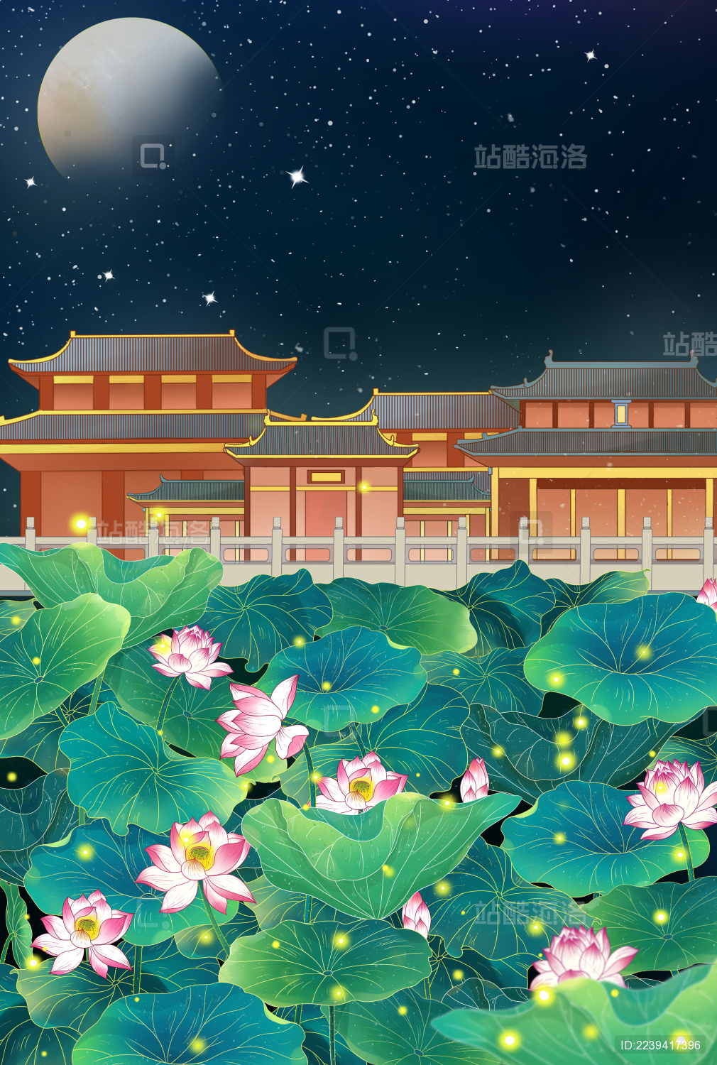 荷塘月色：荷花水池平面设计图赏