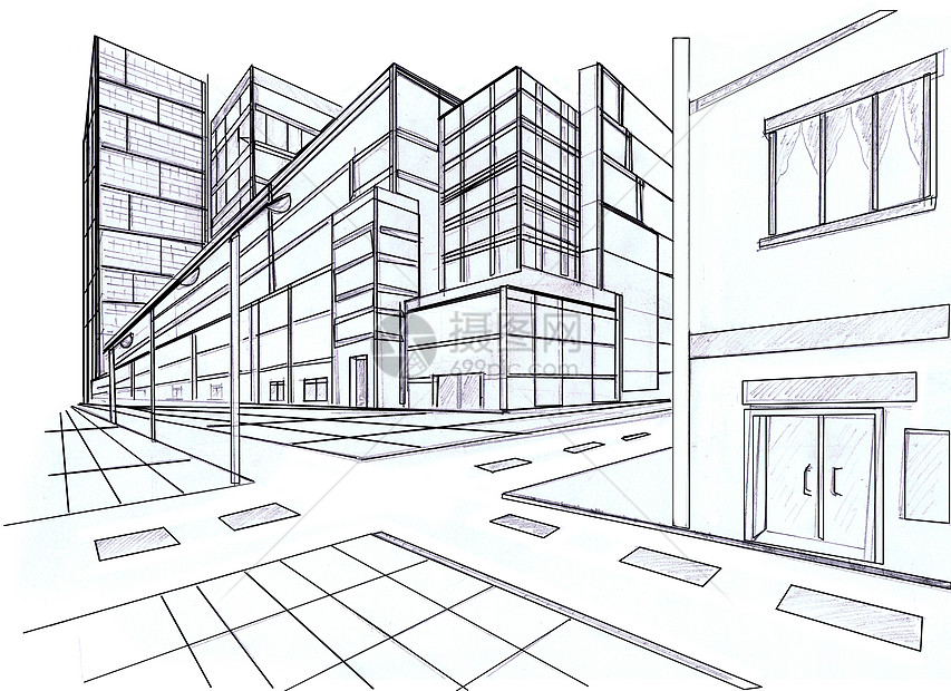 街景建筑平面设计:绘出城市的未来蓝图