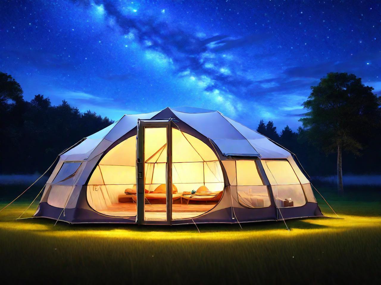 星空帐篷：梦幻露营的移动星空屋