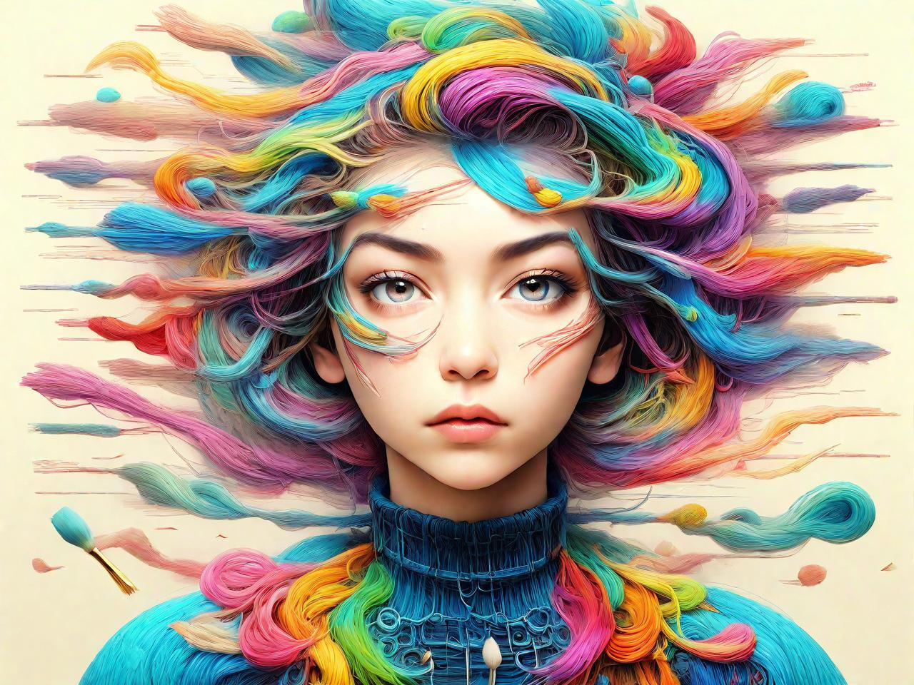 自画平面设计：用画笔编织创意的网