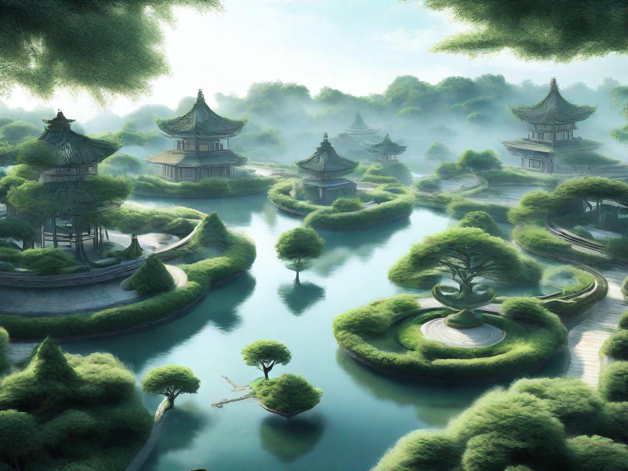 梦幻园林小岛：隐匿于都市的绿洲奇境