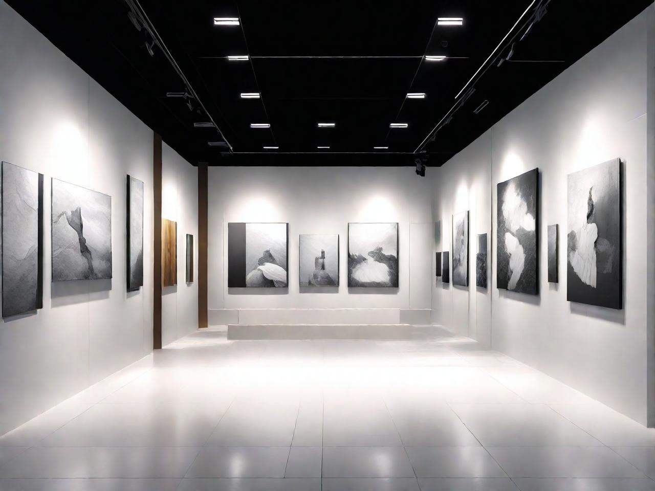 展厅瓷砖平面设计：瓷砖上的艺术画卷
