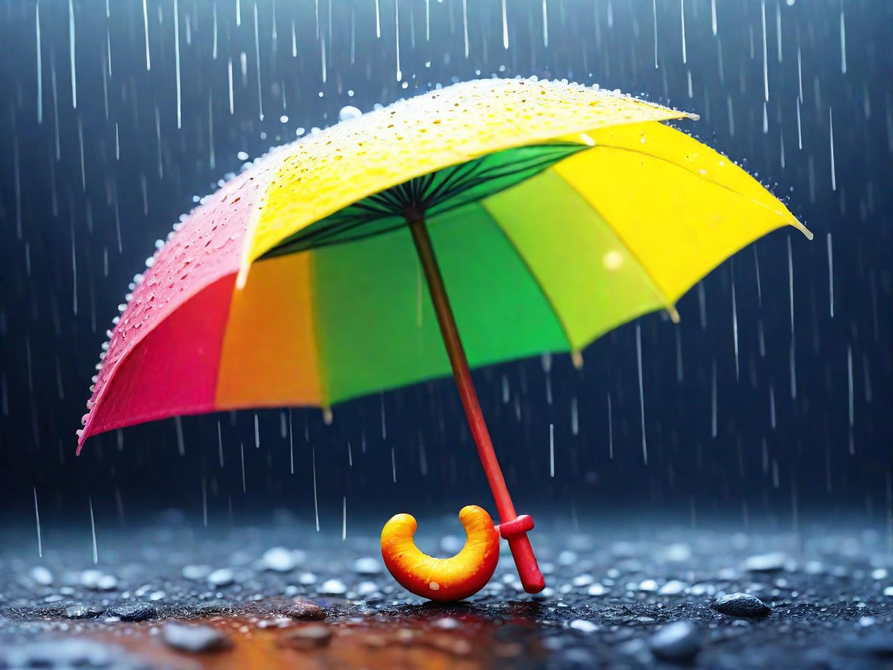 《雨中彩虹：黏土雨伞平面设计之旅》
