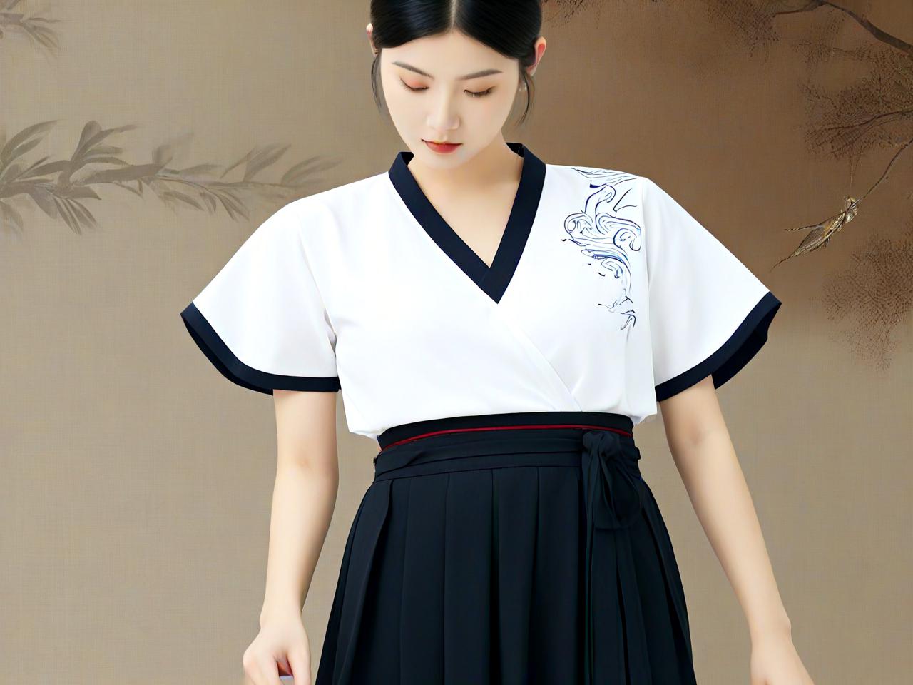 汉韵流光：短袖平面设计中的汉服之美