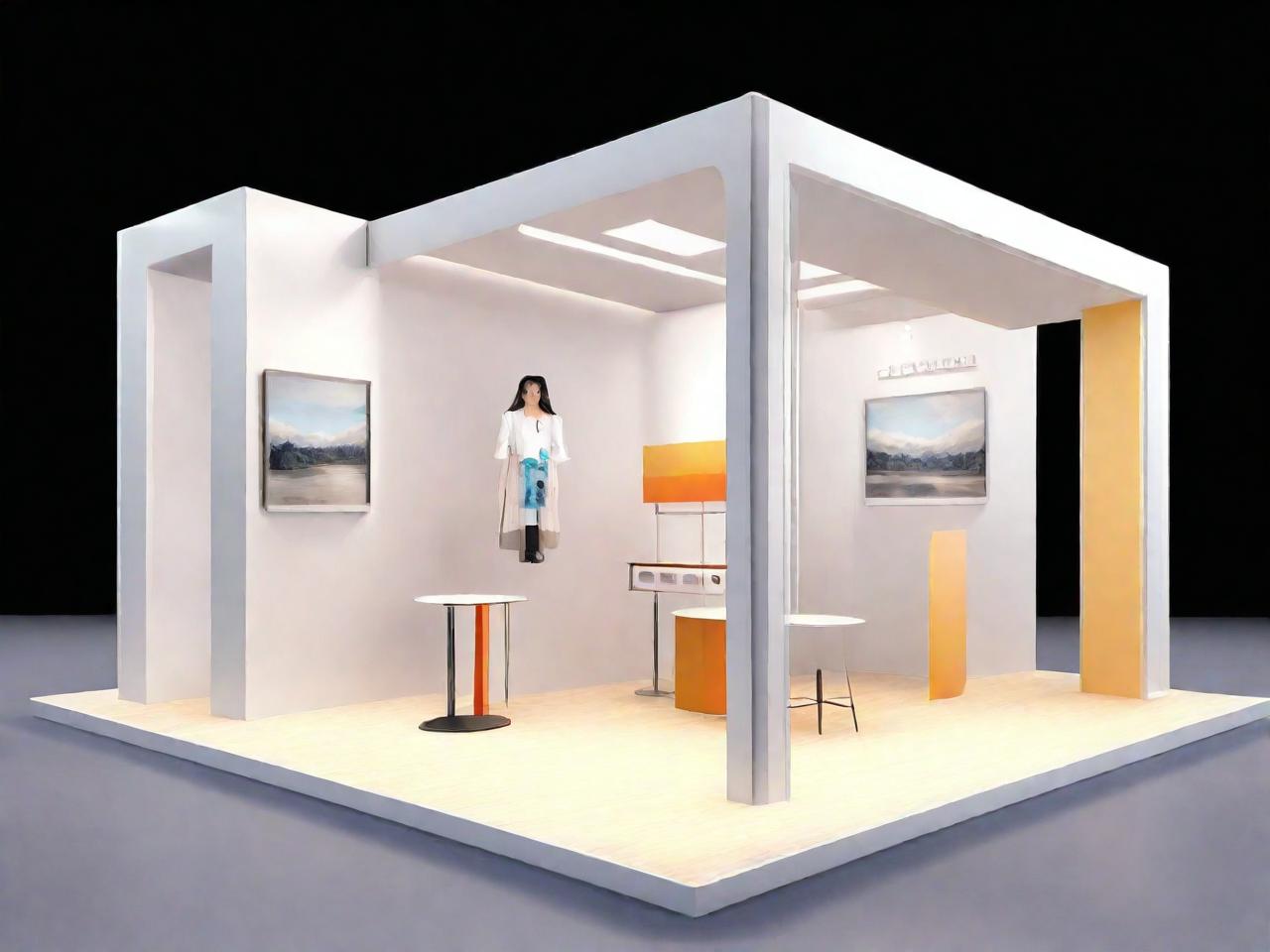 简约之美：创意展位平面设计图赏