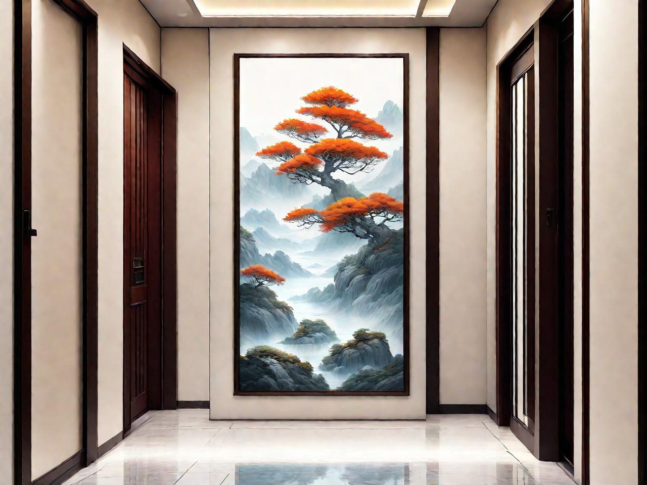 玄关艺术画：门厅里的视觉盛宴