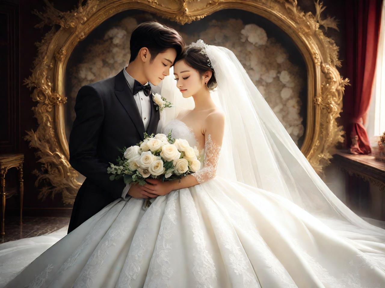 《时光穿梭：影楼婚纱平面设计的浪漫演绎》