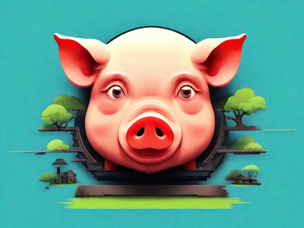 猪圈新风尚：创意成品平面设计图赏