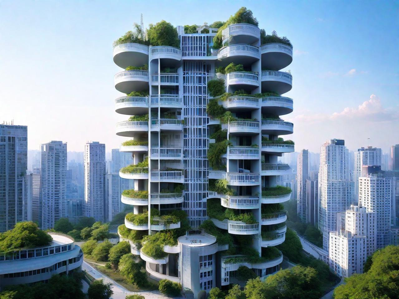 傲城大厦：空中花园的都市奇迹