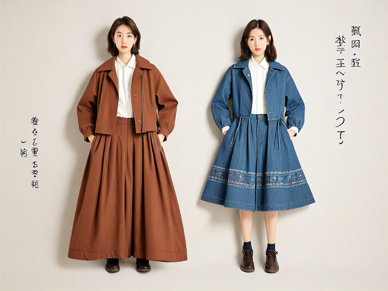 日系女装平面设计：穿越时空的时尚之旅