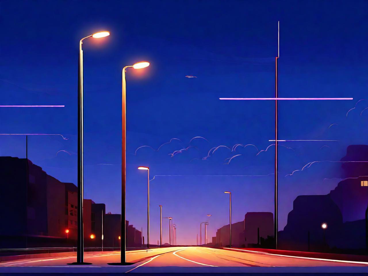 路灯平面设计图：点亮城市夜空的艺术