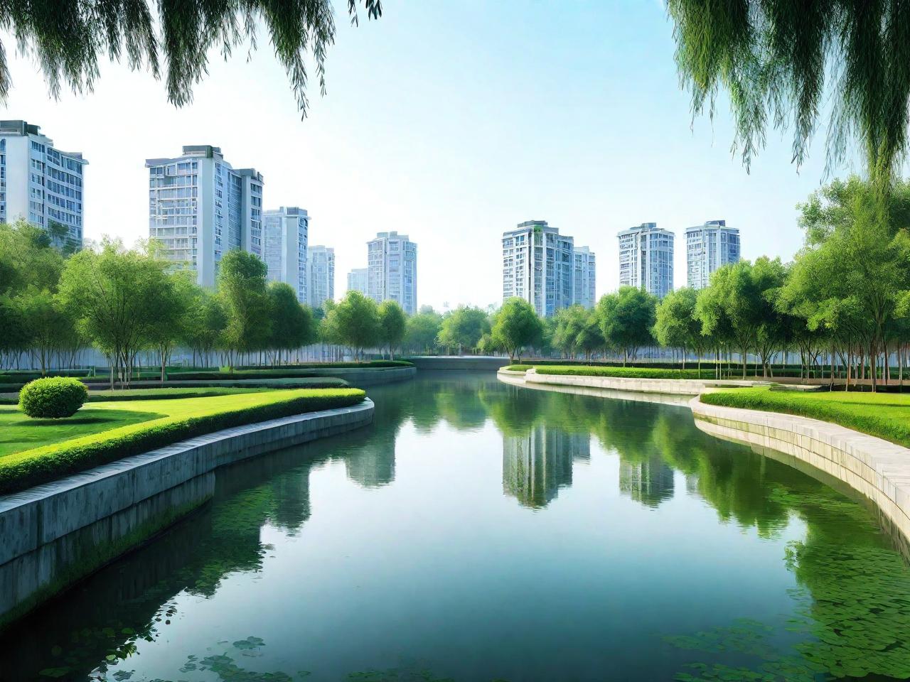 安石公园：绿色画卷中的未来都市绿洲