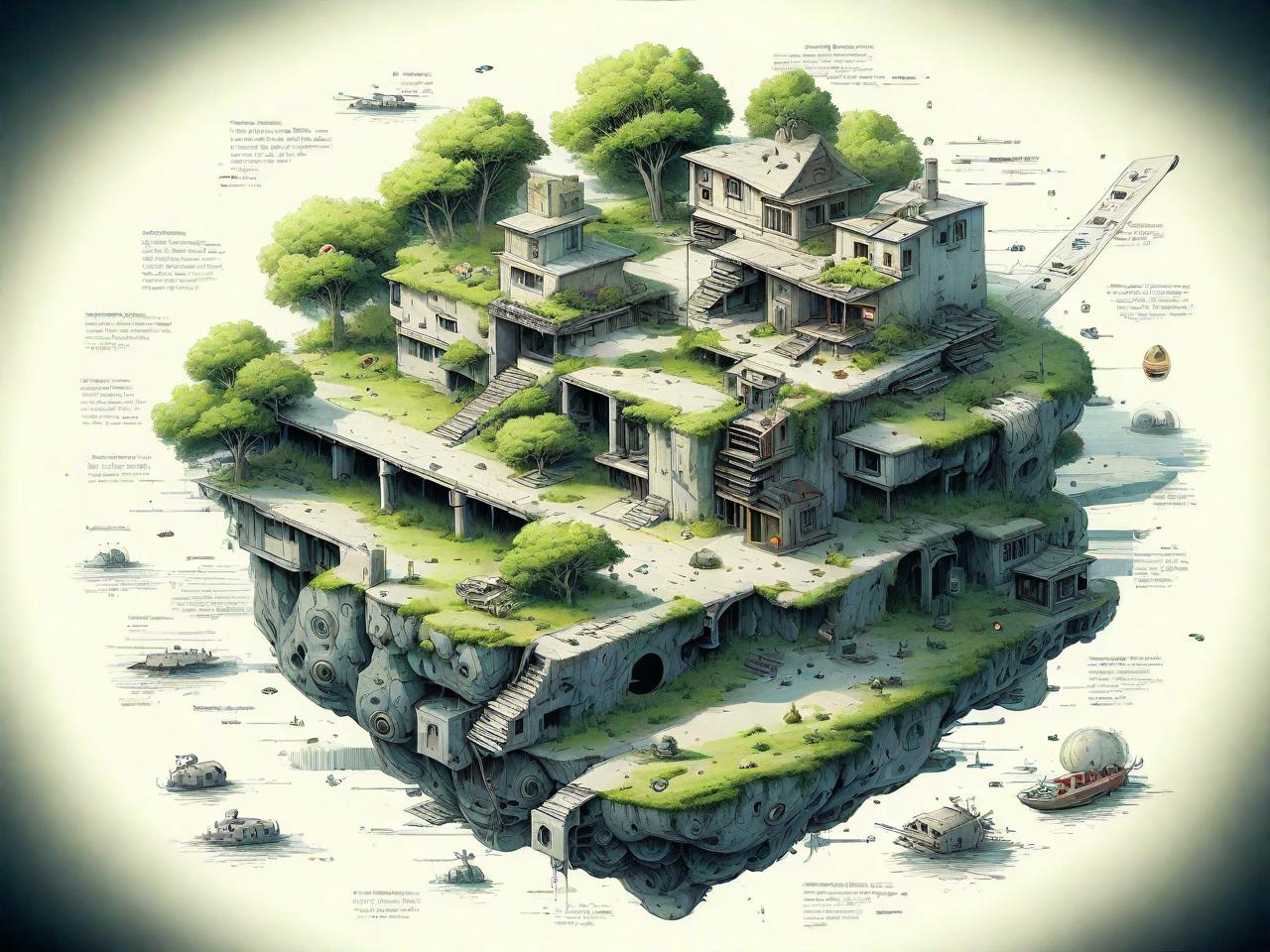 平面设计图纸的奇幻世界：创意无限