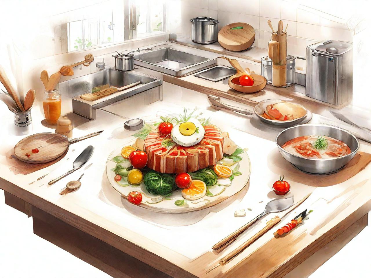 《手绘厨房，味蕾与画笔的奇妙邂逅》