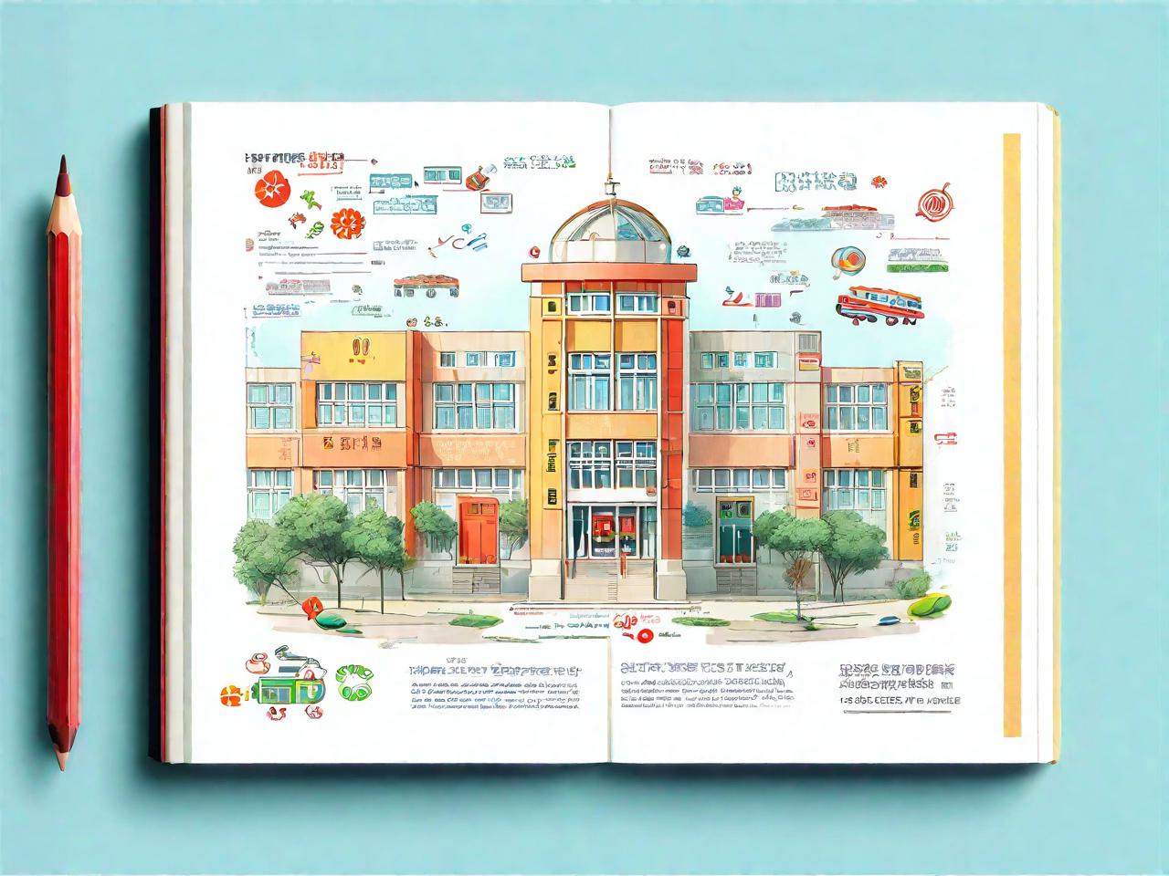 《校园梦想绘：创意学校平面设计图解》