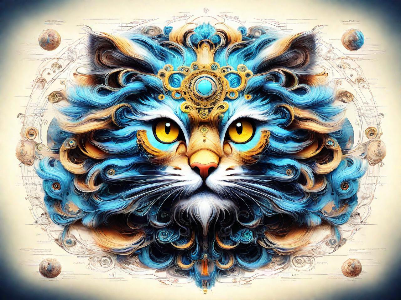 猫头狮平面设计图纸：穿越时空的奇幻之旅