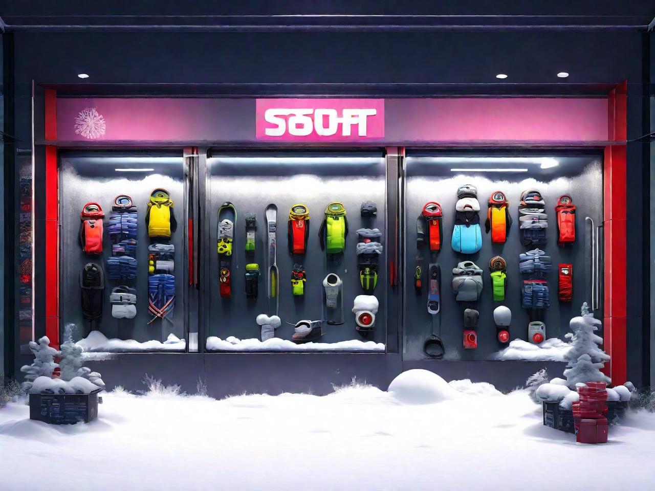 雪具店视觉盛宴：平面设计图片大全探秘