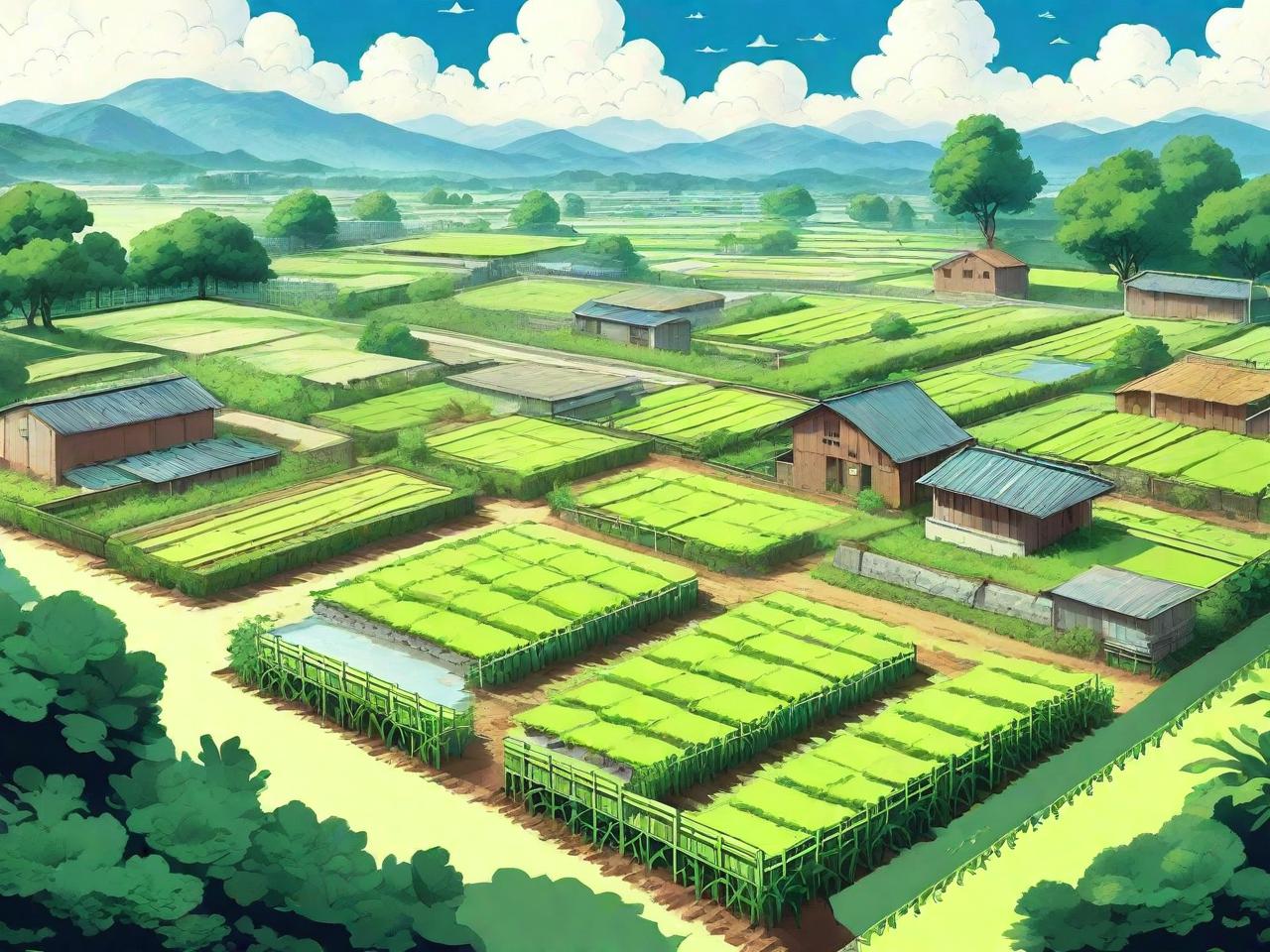 “田园诗篇：养殖种植区平面设计图鉴”