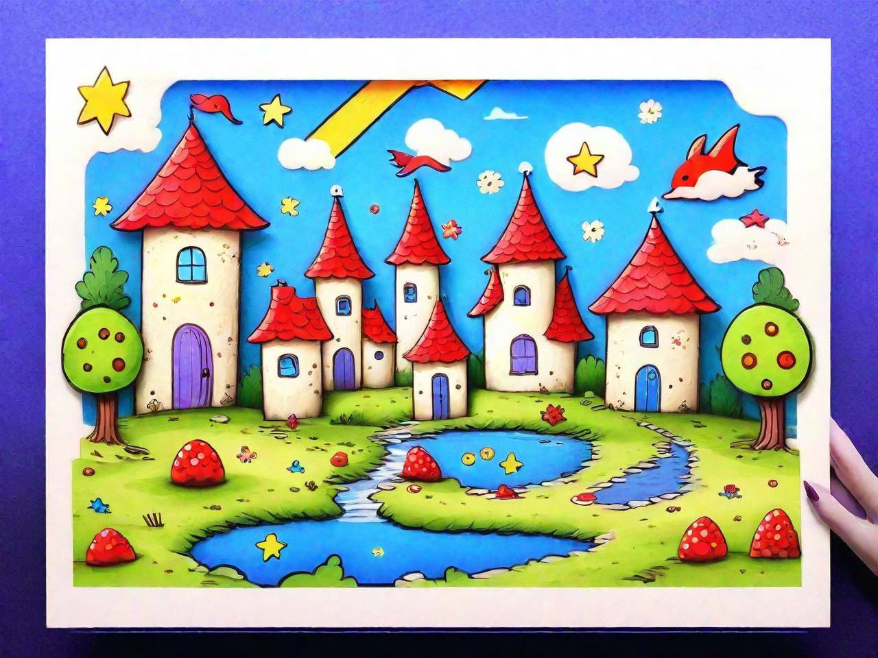 幼师创意画：平面设计中的童话世界