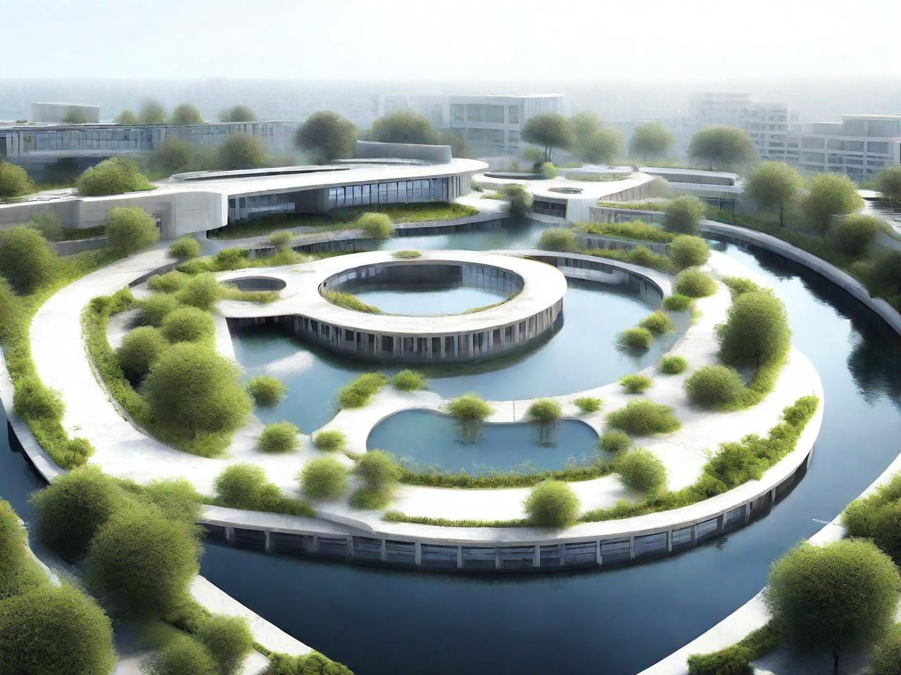 水中花园：亲水建筑平面设计之美
