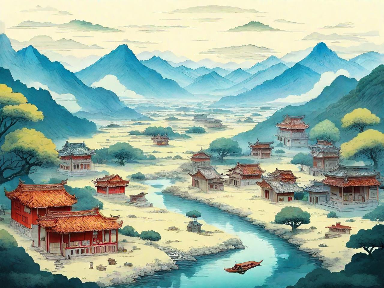 家乡风情：一幅幅特色平面设计画卷